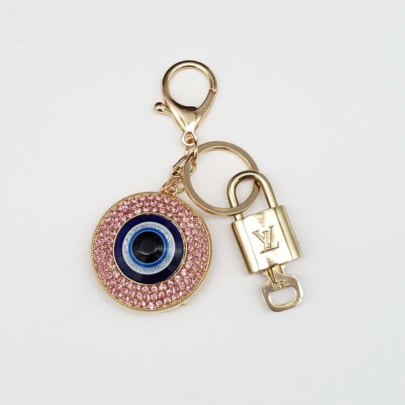 100% Auth Louis Vuitton Lock & Key with unbranded Bagcharm, Keycharm, Keychain - Picture 5 of 7